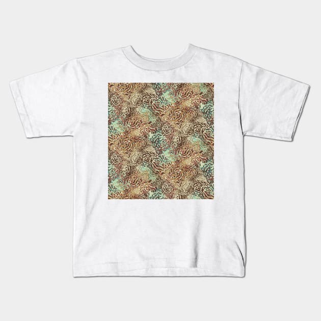 various and intertwined animal skin Kids T-Shirt by rlatnwls